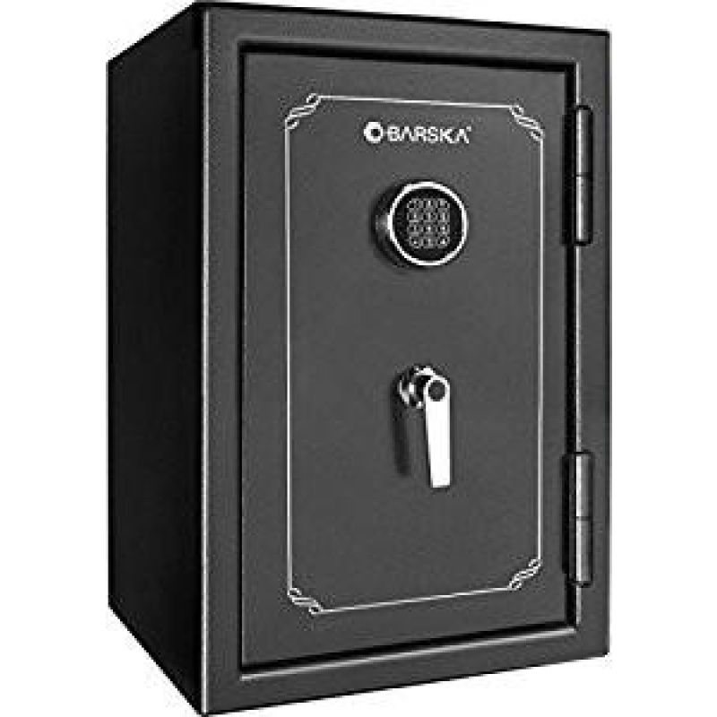 Barska AX12674 4.40 Cubic Foot Fireproof Vault Safe, Black