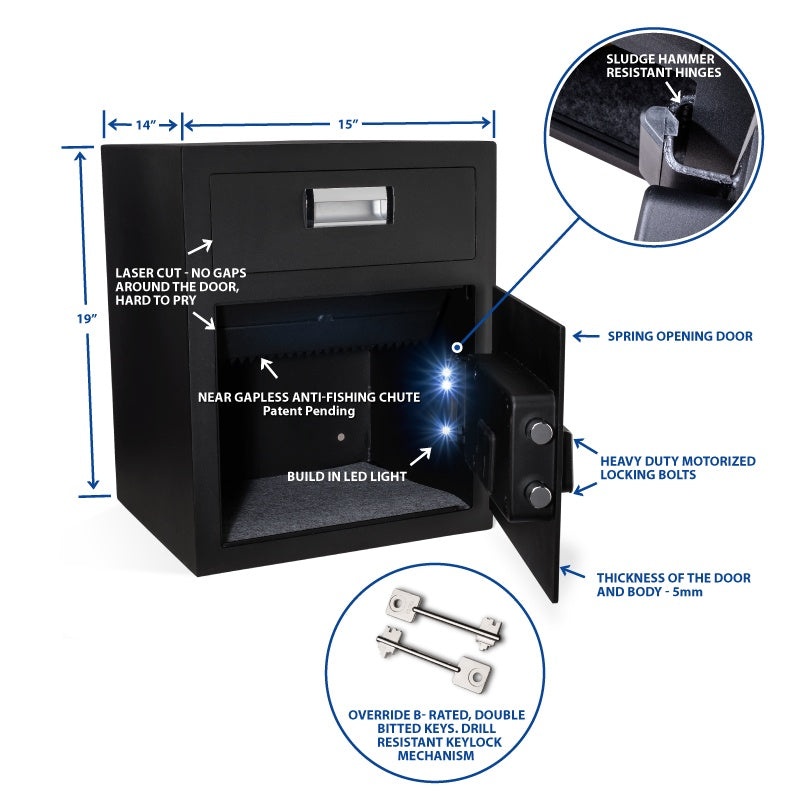 Viking VS-48DS Large Depository Safe with Keypad Lock - Image 6