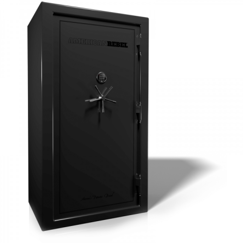 American Rebel AR-45 Black Smoke Extra Tall Gun Safe with Digital Lock