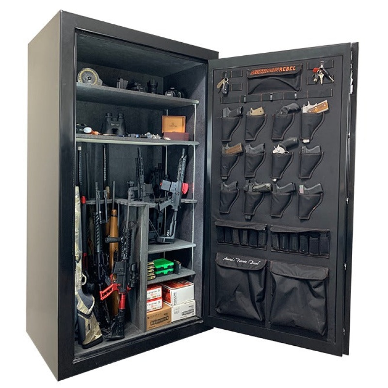 American Rebel AR-45 Black Smoke Extra Tall Gun Safe with Digital Lock - Image 4