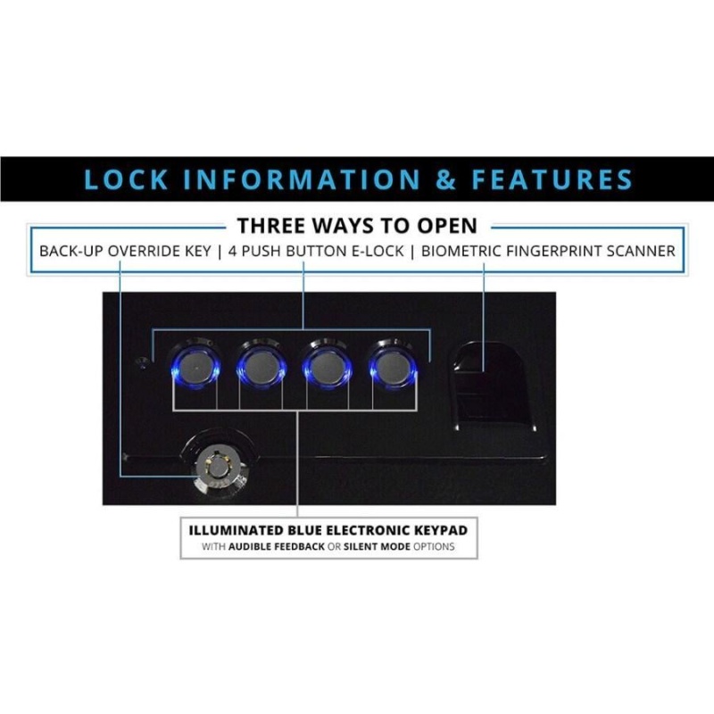 Stealth Biometric Handgun Hanger Safe - Image 15