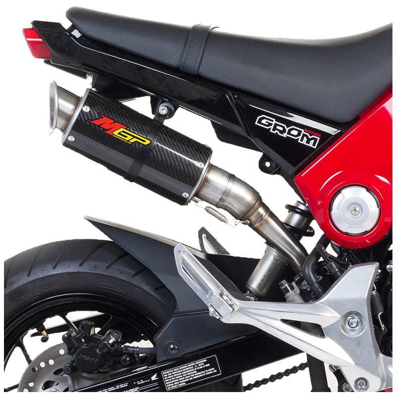 Hot Bodies Racing Carbon Fiber Slip On Exhaust - Honda Grom 125 (2013-2016) - Image 2