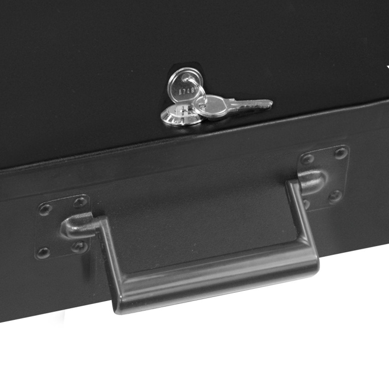 Honeywell 6109 Large Key Locking Fire Resistant Steel Security Box with Carry Handle - Image 3