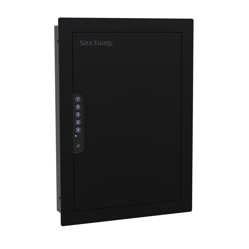 Sanctuary SA-IWV-B Black In-Wall Safe