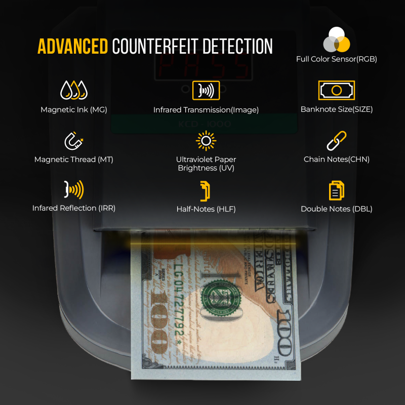 Kolibri KCD-1000 All-Orientation Money Detector - Image 4