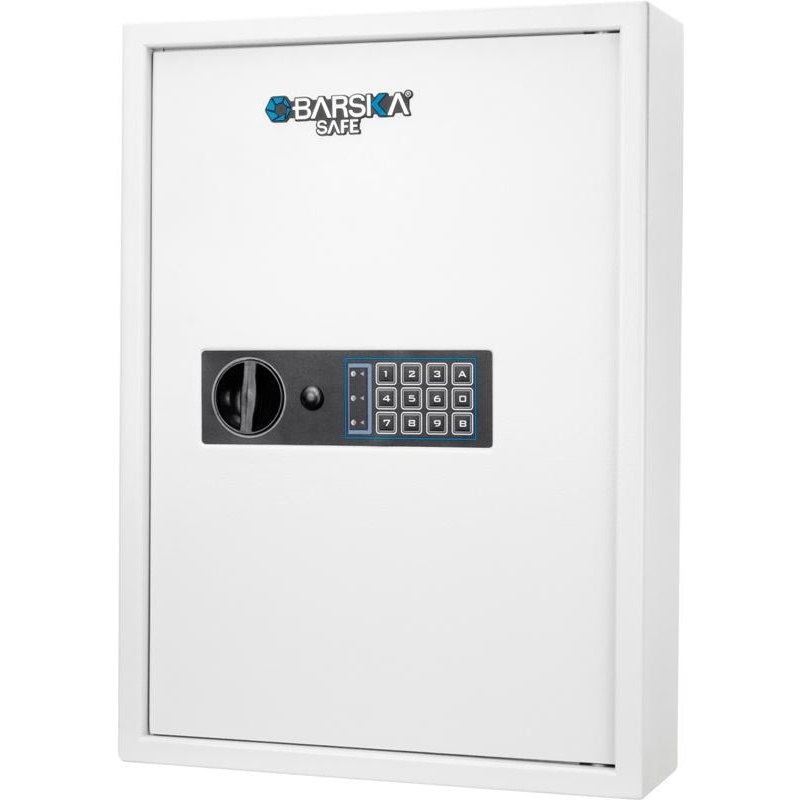 Barska AX13262 100 Key Cabinet Digital Wall Safe - White