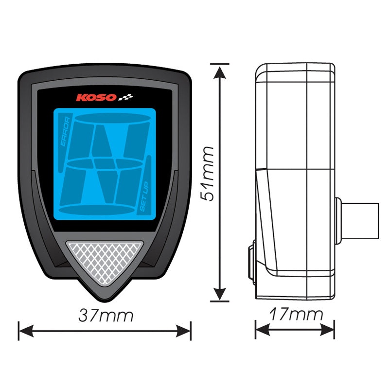 KOSO Gear Indicator for Honda Grom 125 (2014-2020) - Image 5