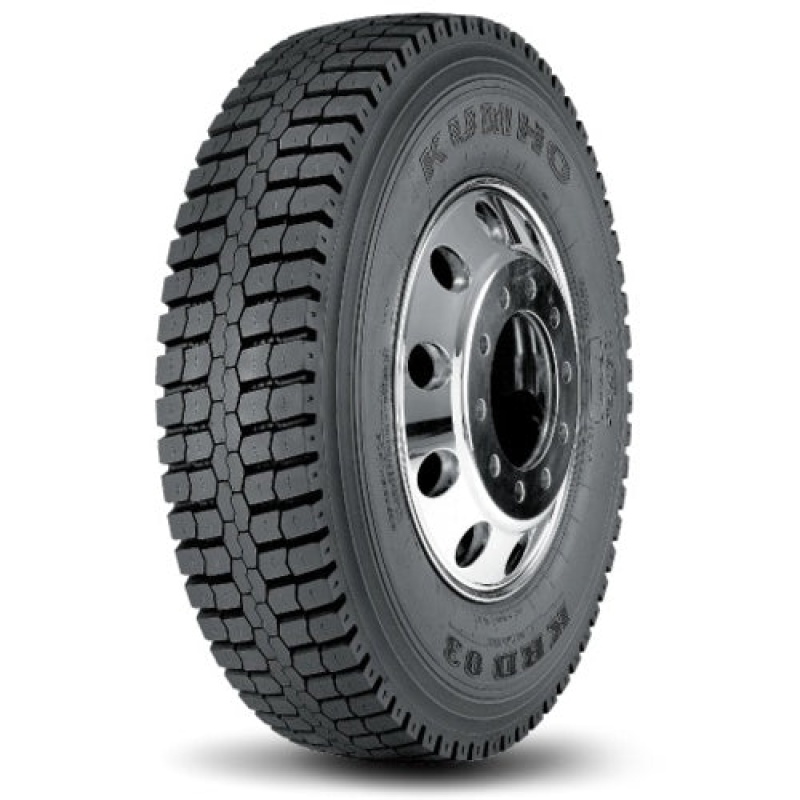 Set of 2 Tires 11R24.5 Kumho KRD03 Open Shoulder 16 Ply