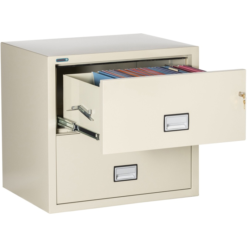 Phoenix Safe LAT2W31 31" 2 Drawer Lateral Size Fire File Cabinet - Image 2