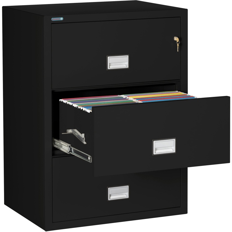 Phoenix Safe LAT3W31 31" 3 Drawer Lateral Size Fire File Cabinet - Image 8