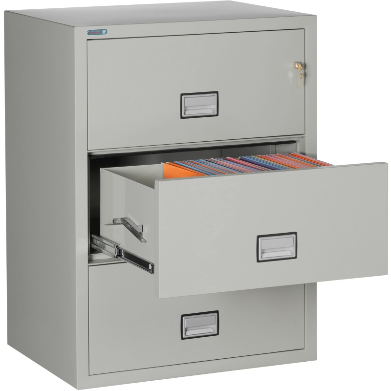 Phoenix Safe LAT3W31 31" 3 Drawer Lateral Size Fire File Cabinet - Image 12