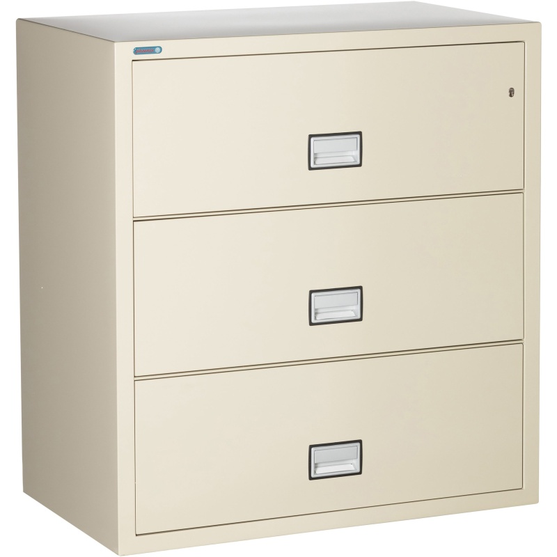 Phoenix Safe LAT3W38 38" 3 Drawer Lateral Size Fire File Cabinet