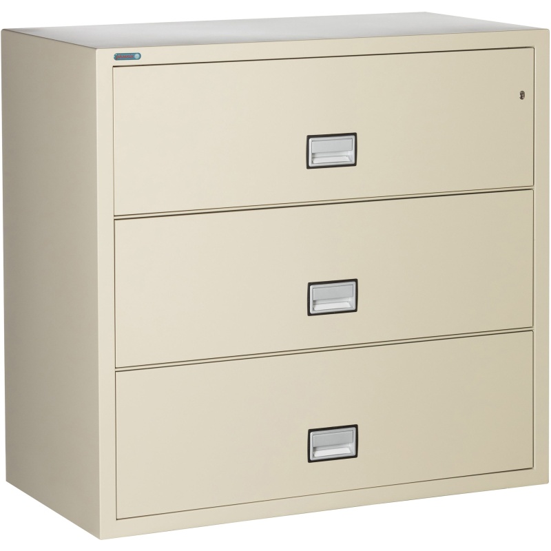 Phoenix Safe LAT3W44 44" 3 Drawer Lateral Size Fire File Cabinet