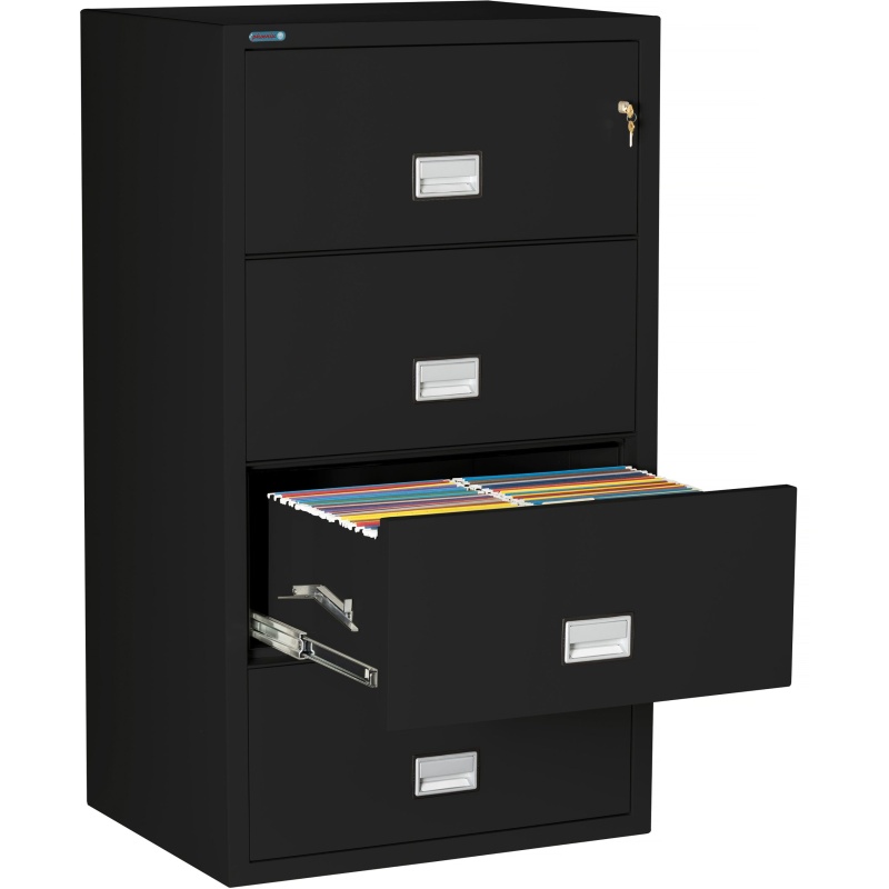 Phoenix Safe LAT4W31 31" 4 Drawer Lateral Size Fire File Cabinet - Image 9