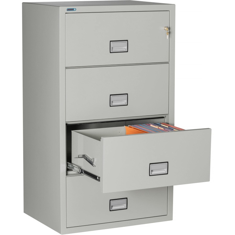 Phoenix Safe LAT4W31 31" 4 Drawer Lateral Size Fire File Cabinet - Image 13