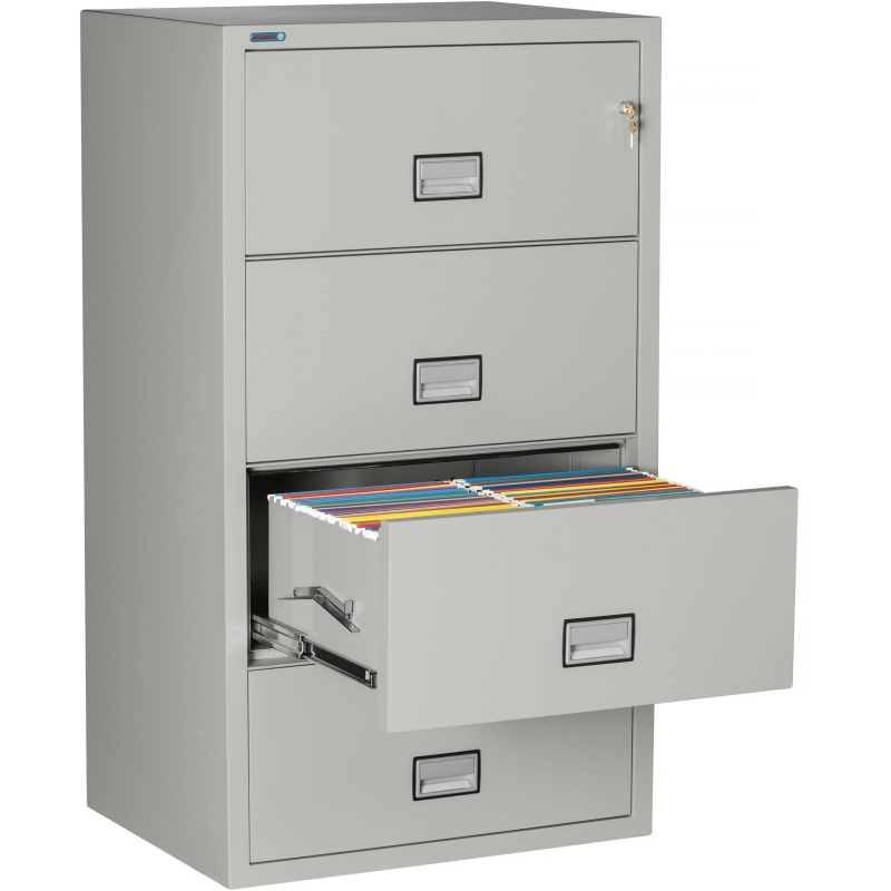 Phoenix Safe LAT4W31 31" 4 Drawer Lateral Size Fire File Cabinet - Image 14