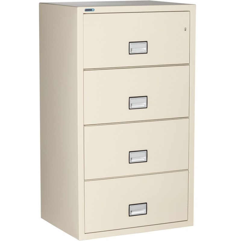 Phoenix Safe LAT4W31 31" 4 Drawer Lateral Size Fire File Cabinet