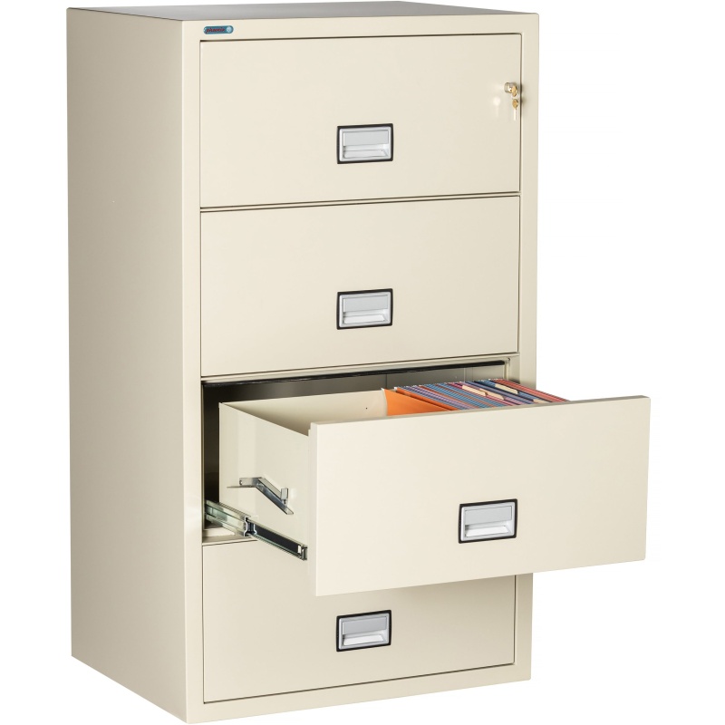 Phoenix Safe LAT4W31 31" 4 Drawer Lateral Size Fire File Cabinet - Image 2