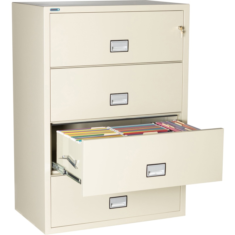 Phoenix Safe LAT4W38 38" 4 Drawer Lateral Size Fire File Cabinet - Image 2