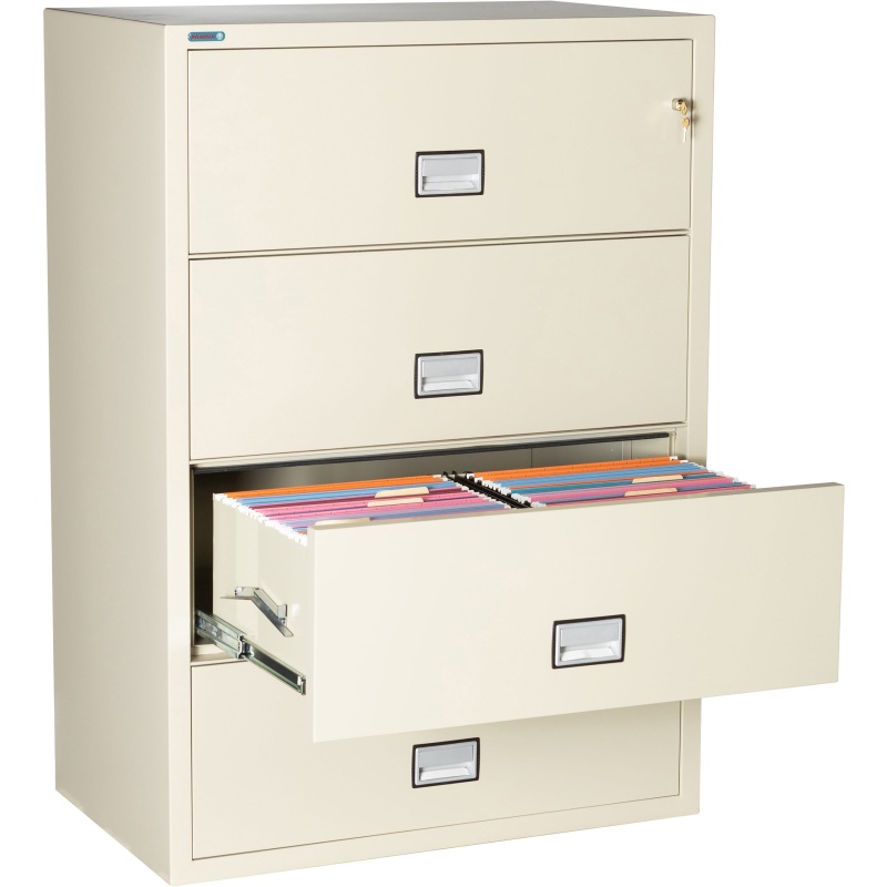 Phoenix Safe LAT4W38 38" 4 Drawer Lateral Size Fire File Cabinet - Image 3