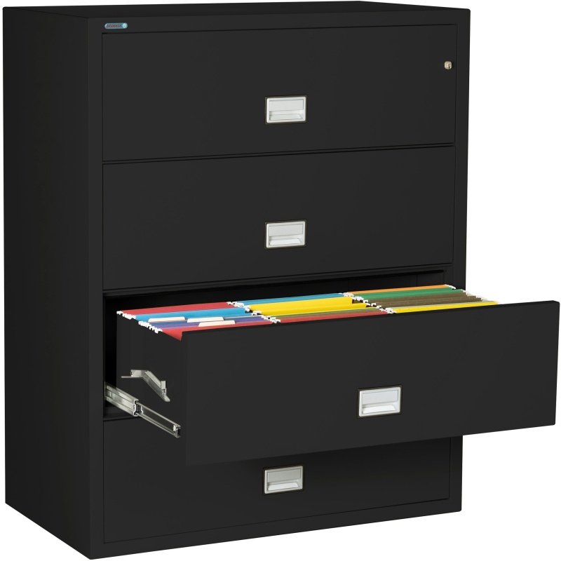 Phoenix Safe LAT4W44 44" 4 Drawer Lateral Size Fire File Cabinet - Image 11