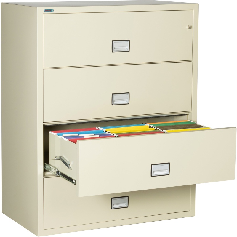 Phoenix Safe LAT4W44 44" 4 Drawer Lateral Size Fire File Cabinet - Image 2