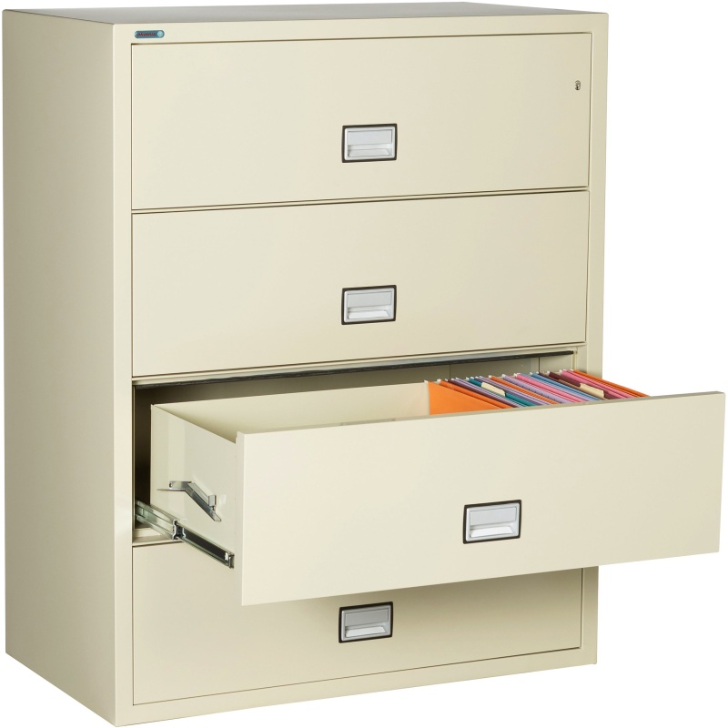 Phoenix Safe LAT4W44 44" 4 Drawer Lateral Size Fire File Cabinet - Image 3