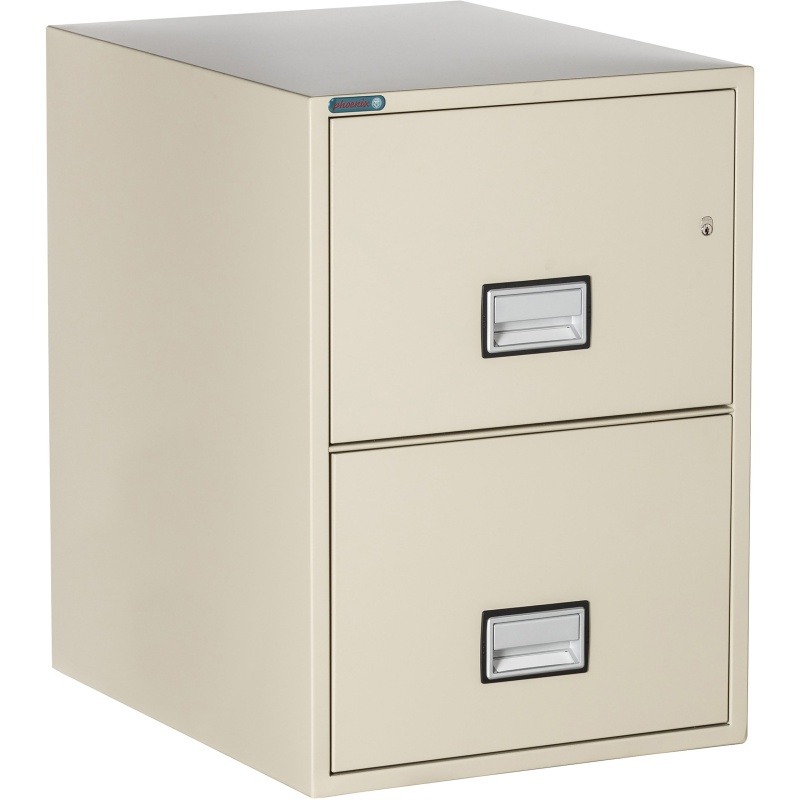 Phoenix Safe LGL2W25 25 inch 2 Drawer Legal Size Fire File Cabinet