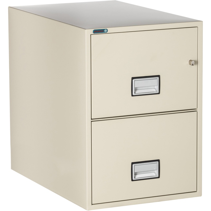 Phoenix Safe LGL2W31 31" 2 Drawer Legal Size Fire File Cabinet