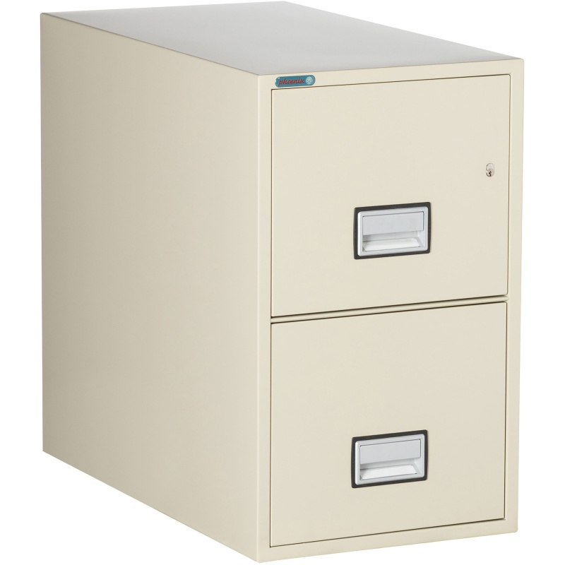 Phoenix Safe LTR2W31 31" 2 Drawer Letter Vertical Fire File Cabinet