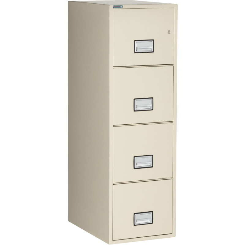 Phoenix Safe LTR4W25 25" 4 Drawer Letter Vertical Fire File Cabinet