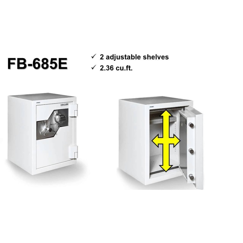 Hollon FB-685E 2 Hour Fire and Burglary Safe - Electronic Lock - Image 3