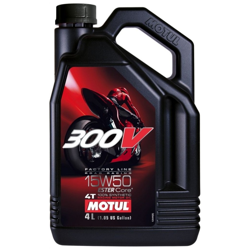 Motul 300V Factory Line 100% Synthetic 4T 10W40 Ester Motor Oil - 4 Liter