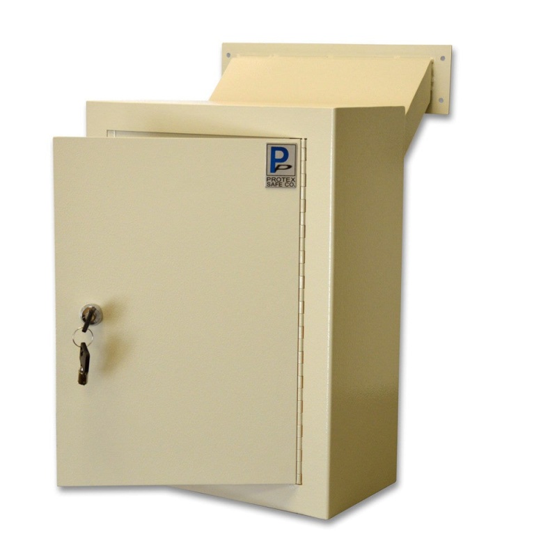 Protex MDL-170 Wall-Mount Letter Locking Drop Box with Chute - Image 2