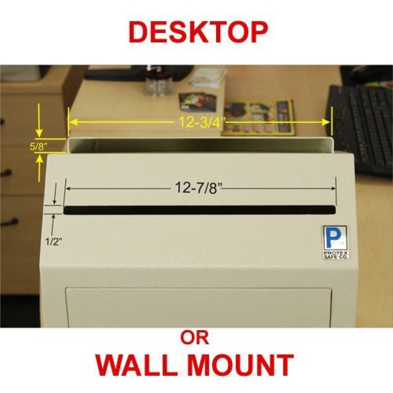 Protex SDL-500 Desktop/Wall Mounted Locking Payment Drop Box - Image 5