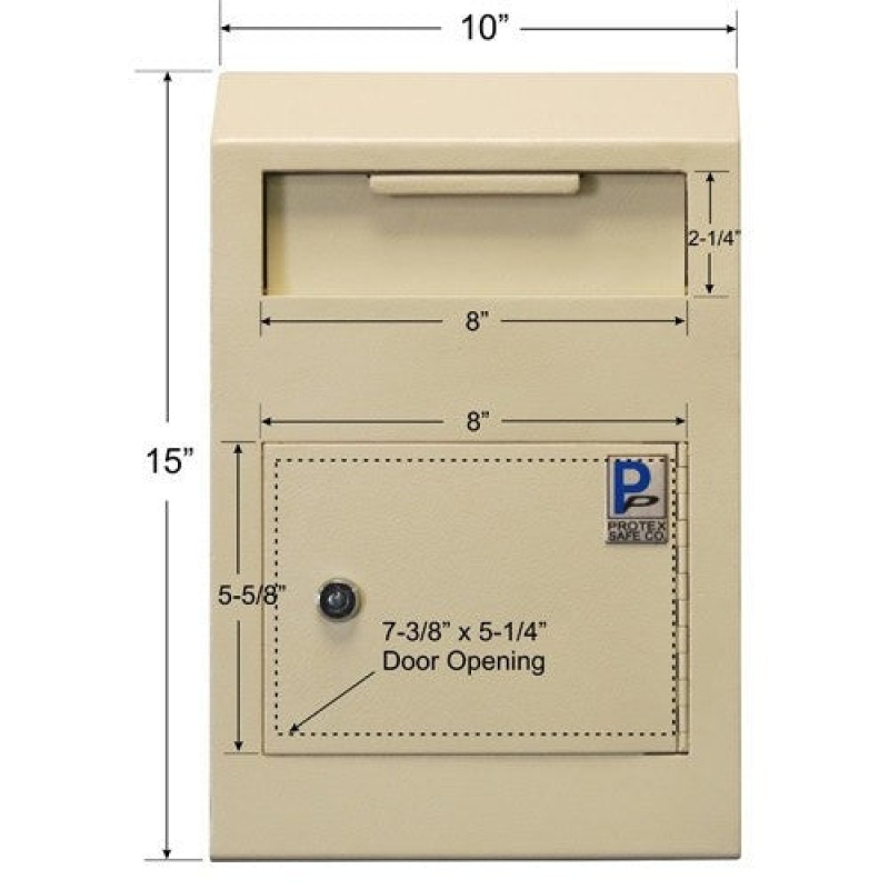 Protex WDS-150 Wall-Mount Locking Payment Drop Box - Image 6