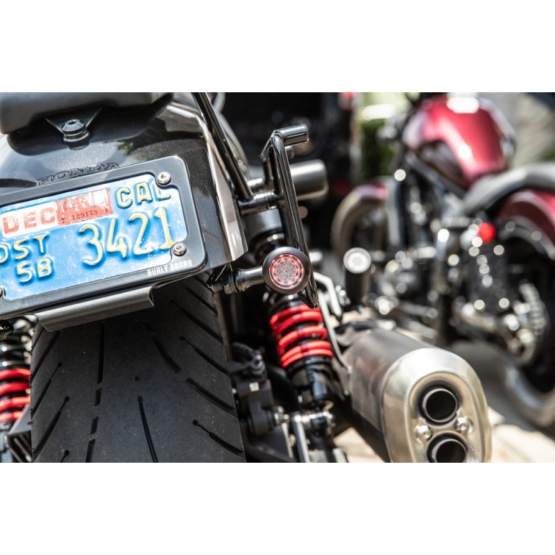 Burly Brand 2022+ Honda Rebel 1100 Slash Cut Turn Signal and License Plate Kit - Image 3