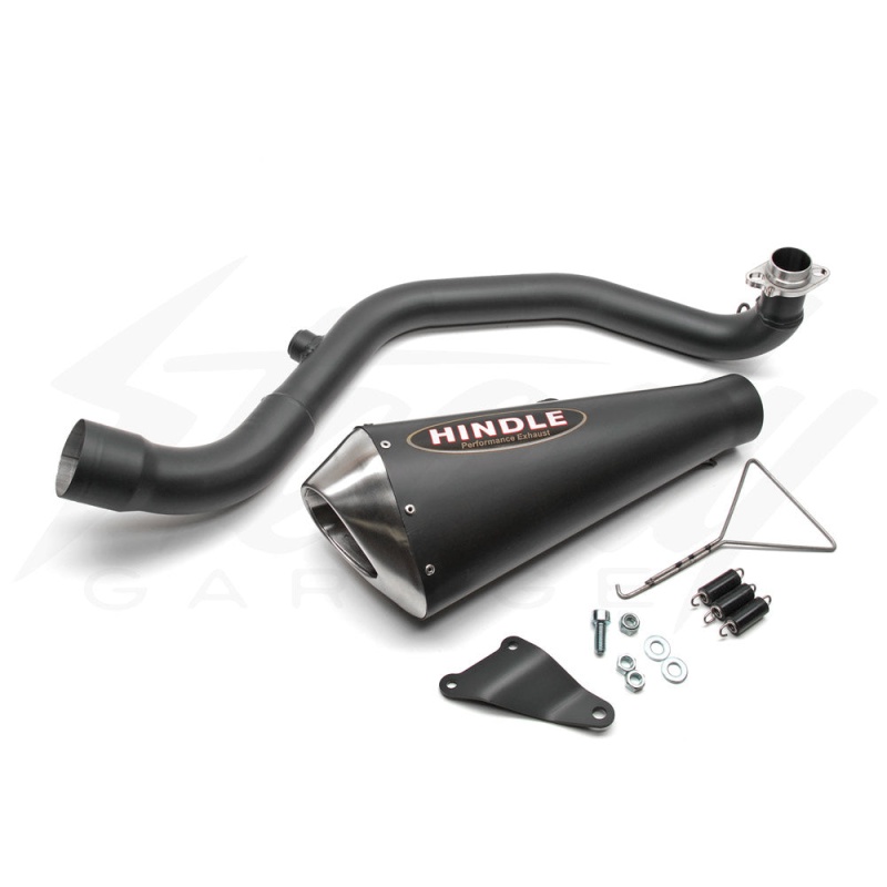 Hindle Stainless EVO Megaphone Full Exhaust System - Honda Grom 125 (2014-2016) - Black Ceramic - Image 2