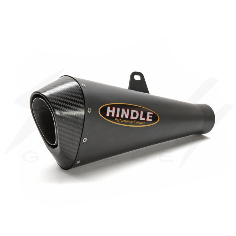 Hindle Stainless EVO Megaphone Full Exhaust System - Honda Grom 125 (2017-2020) - Black Ceramic w/Carbon Tip - Image 6