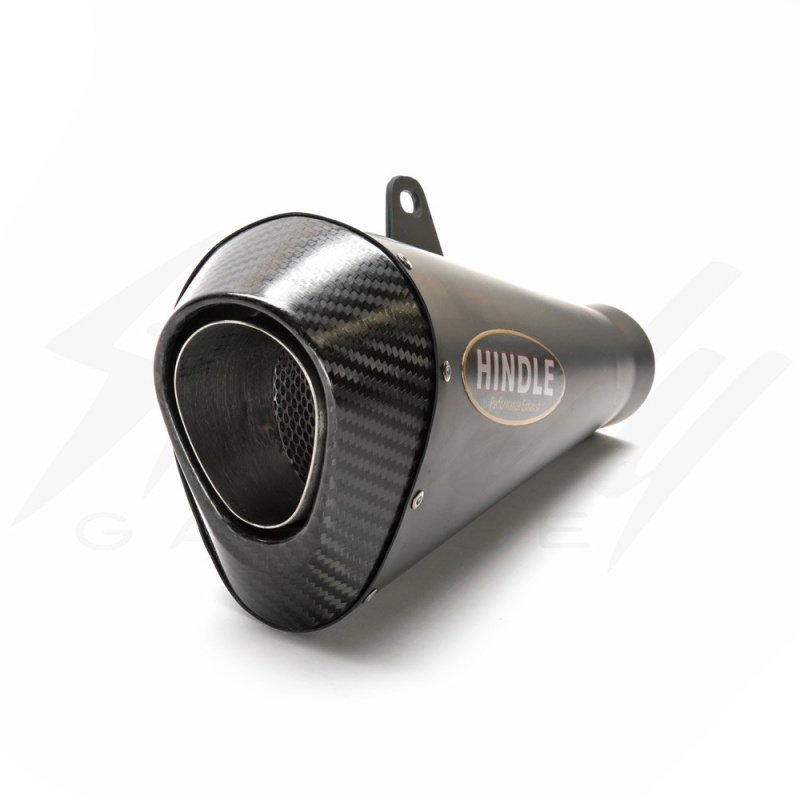 Hindle Stainless EVO Megaphone Full Exhaust System - Honda Grom 125 (2022+) - Black Ceramic w/Carbon Tip - Image 3