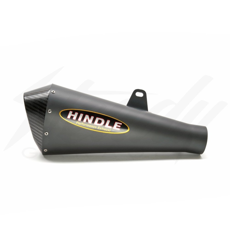 Hindle Stainless EVO Megaphone Full Exhaust System - Honda Grom 125 (2017-2020) - Black Ceramic w/Carbon Tip - Image 5