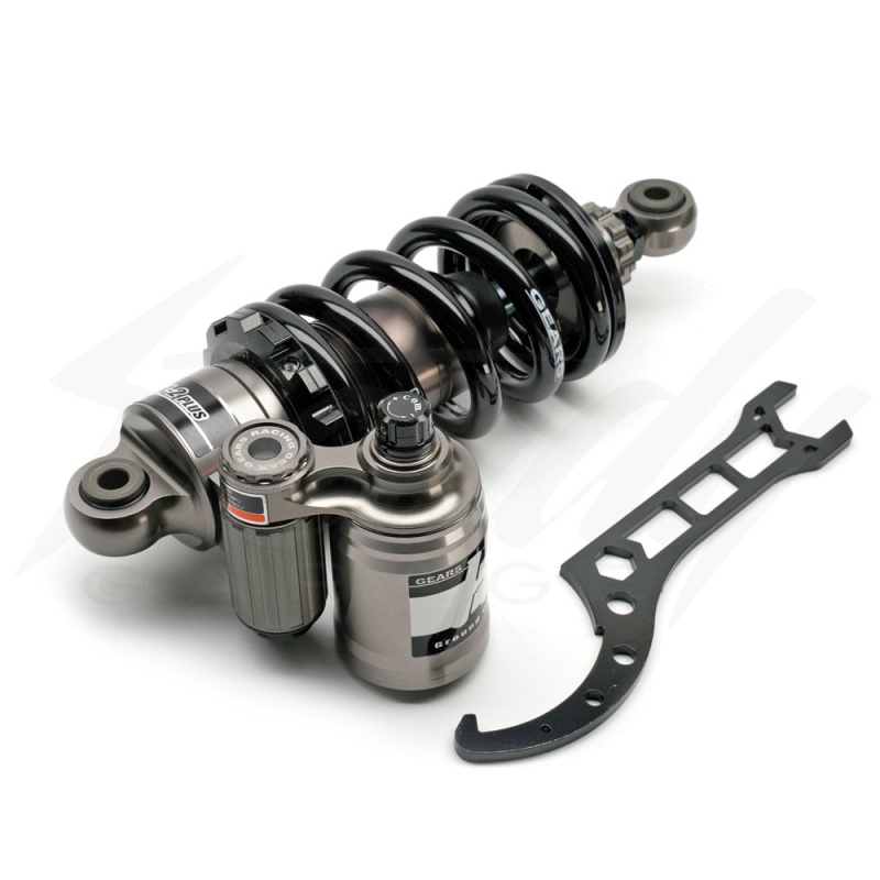 Gears Racing Hill-2 Plus Rear Coilover Shock Honda Grom 125 (2014-2020) - Black - Image 3