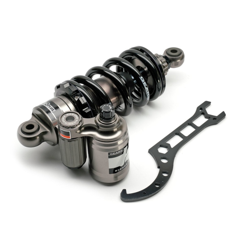 Gears Racing Hill-2 Plus Rear Coilover Shock Honda Grom 125 (2014-2020) - Black