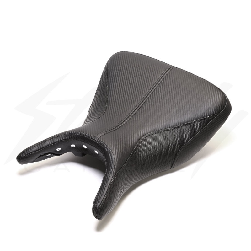 Saddlemen GP-V1 Low Cut Solo Seat (with matching pillion cover) for Yamaha R3 (2015-2018) - Image 2