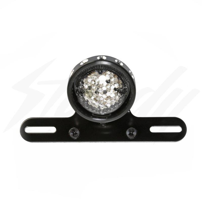 Motodynamic Universal 2.75" Round LED Tail Light with License Bracket - Image 2