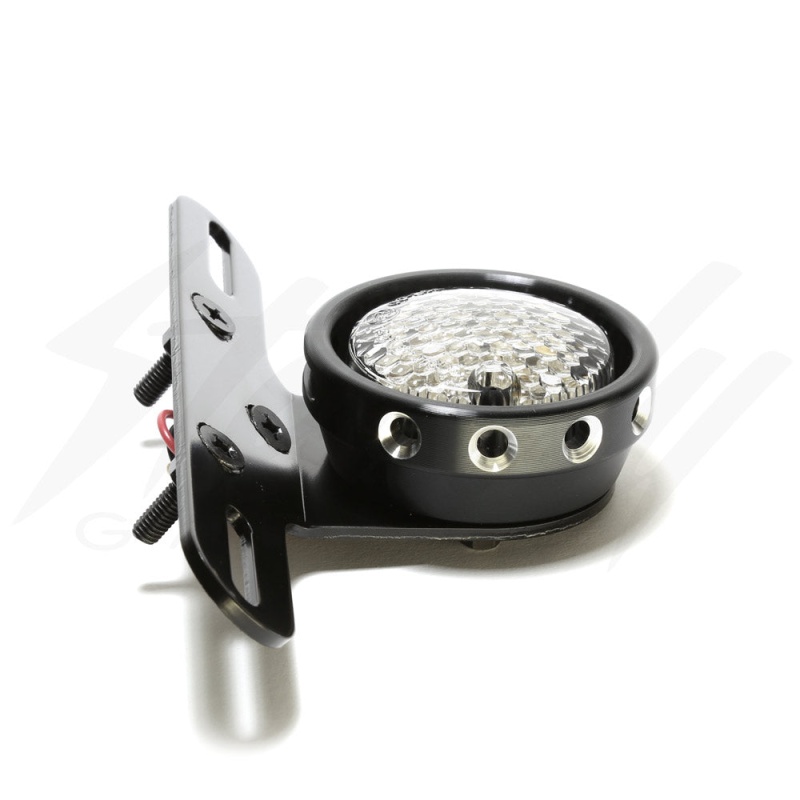 Motodynamic Universal 2.75" Round LED Tail Light with License Bracket - Image 4