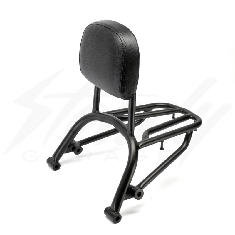 PRIMA REAR RACK WITH BACK REST - YAMAHA ZUMA 125 (2009-2015) - Image 3