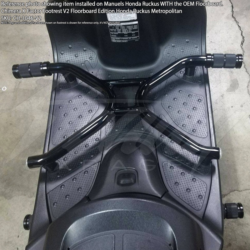 Chimera X Factor Footrest V2 Floorboard Edition Honda Ruckus Metropolitan - Image 2