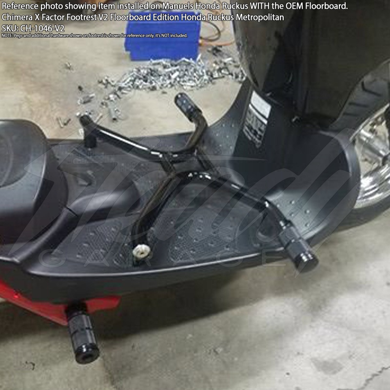 Chimera X Factor Footrest V2 Floorboard Edition Honda Ruckus Metropolitan - Image 3