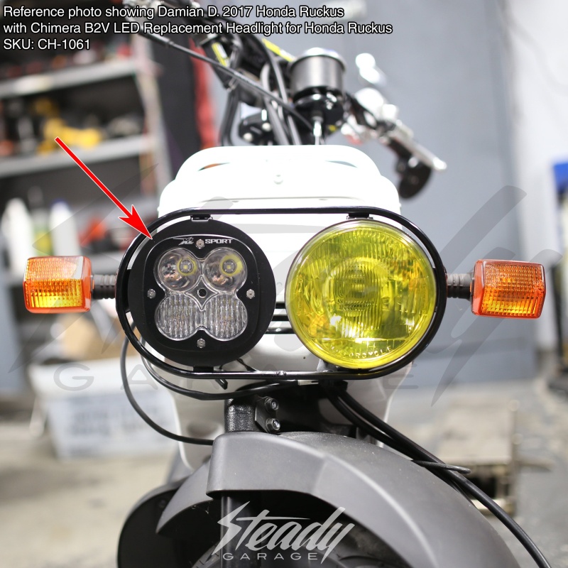 Chimera B2V LED Replacement Headlight for Honda Ruckus - Image 2